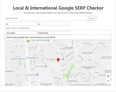 search google from different location